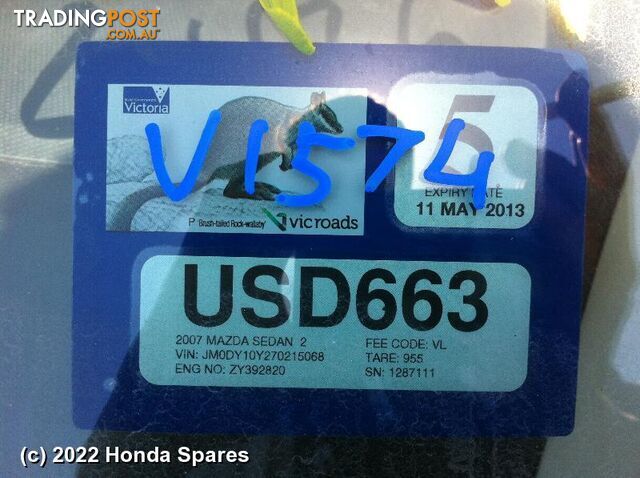 2007 MAZDA - 2 Airbag Module/Sensor