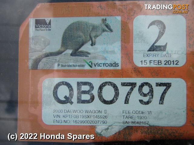 2000 SSANGYONG - MUSSO Right Taillight - photo 1 of 10