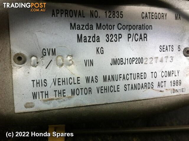 2003 MAZDA - ASTINA Air Flow Meter