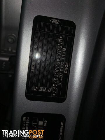 2013 FORD - FIESTA RIGHT_REAR_DOOR_SLIDING