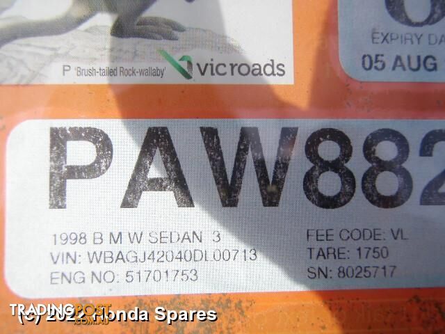 1998 BMW - 7 SERIES Wiper Switch - photo 1 of 2