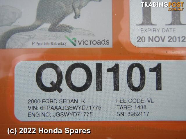 2000 FORD - FALCON Air Cleaner/Box
