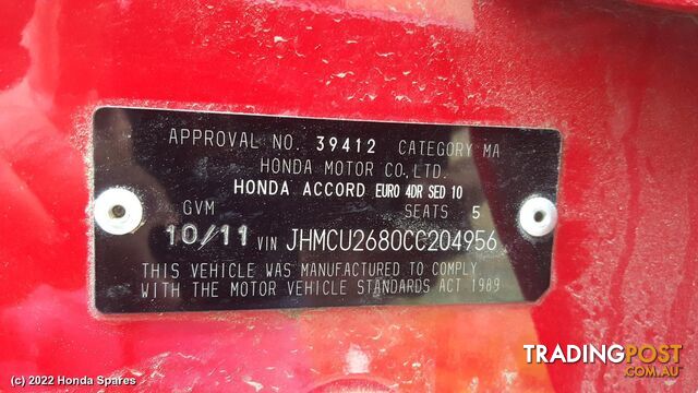 Combination Switch 2011 HONDA ACCORD