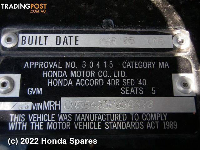Abs Sensor 2005 HONDA ACCORD