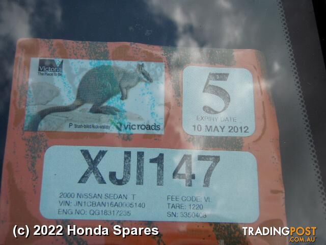 2000 NISSAN - PULSAR Bootlid/Tailgate