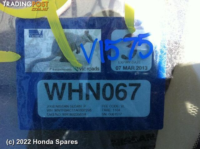 Door/Boot/Gate Lock 2008 NISSAN TIIDA