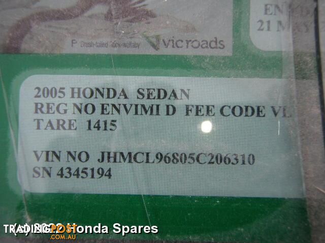 2005 HONDA - ACCORD Airbag Module/Sensor