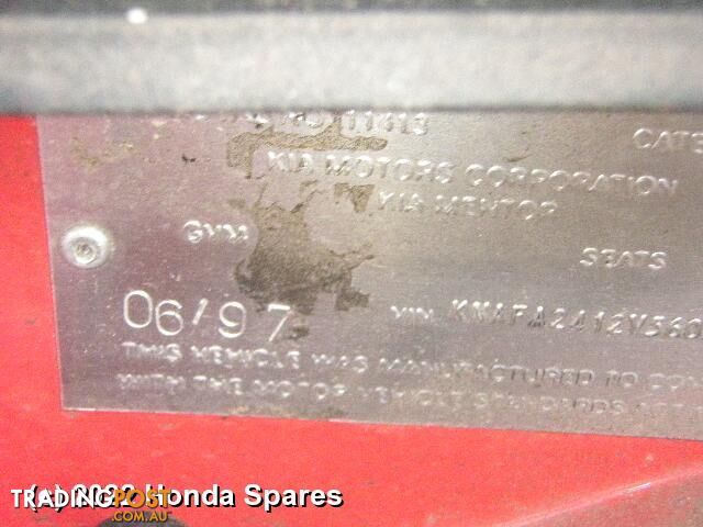 1997 KIA - MENTOR Right Rear Wnd Reg/Motor