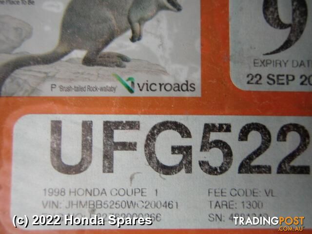 1998 HONDA - PRELUDE Flywheel/Flexplate