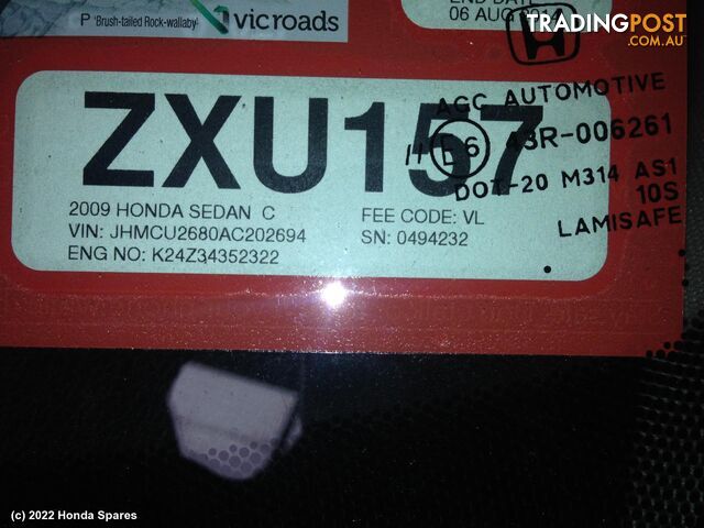 Door/Boot/Gate Lock 2009 HONDA ACCORD
