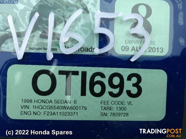 Door/Boot/Gate Lock 1998 HONDA ACCORD
