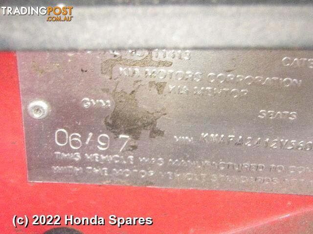 1997 KIA - MENTOR Right Door Mirror