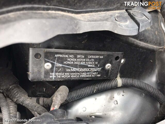 2012 HONDA - JAZZ Engine