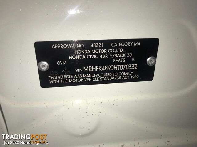 2017 HONDA - CIVIC Side Step/Skirt