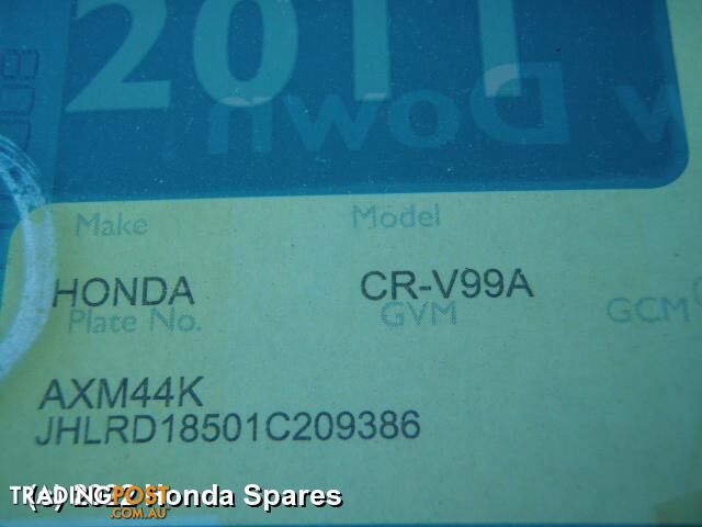 2001 HONDA - CRV Fuel Pump