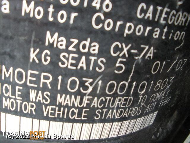 2007 MAZDA - CX7 Air Flow Meter - photo 3 of 17