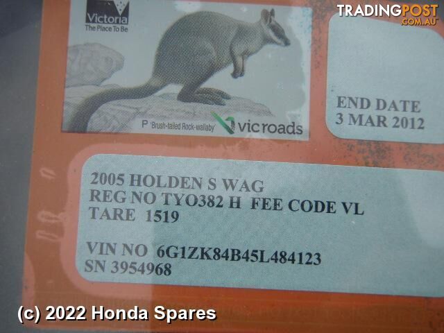 2005 HOLDEN - COMMODORE Master Cylinder