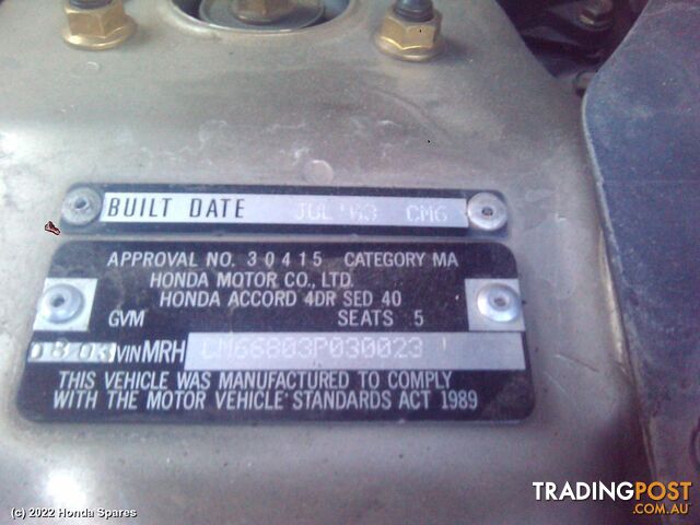 2004 HONDA - ACCORD Right Front Hub Assembly - photo 4 of 10