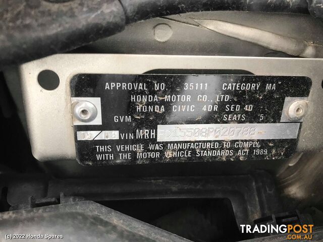 2008 HONDA - CIVIC Airbag Module/Sensor - photo 2 of 39