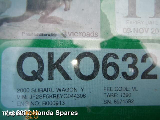 2000 SUBARU - FORESTER Radio/Cd/Dvd/Sat/Tv