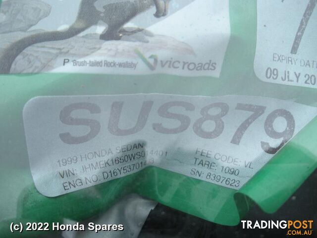 1999 HONDA - CIVIC Right Rear Hub Assembly