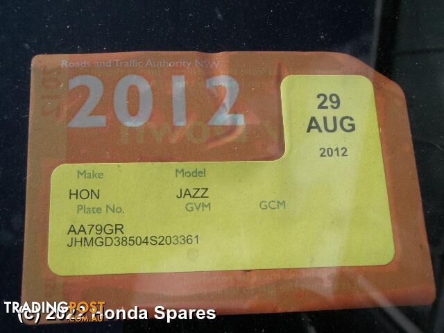 2004 HONDA - JAZZ Air Cleaner/Box