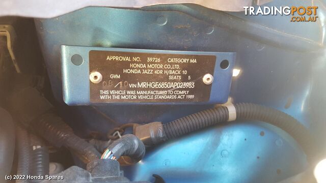 2010 HONDA - JAZZ Fuel Tank