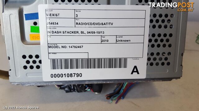2010 MAZDA - 3 Radio/Cd/Dvd/Sat/Tv