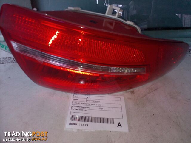 2009 AUDI - A3 Right Taillight