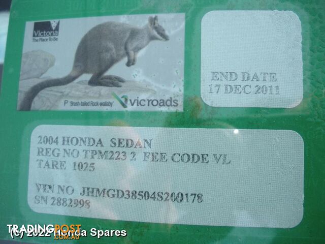 Abs Sensor 2004 HONDA JAZZ