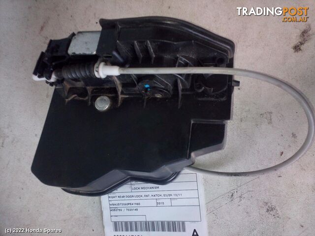 Door/Boot/Gate Lock 2010 BMW 1 SERIES