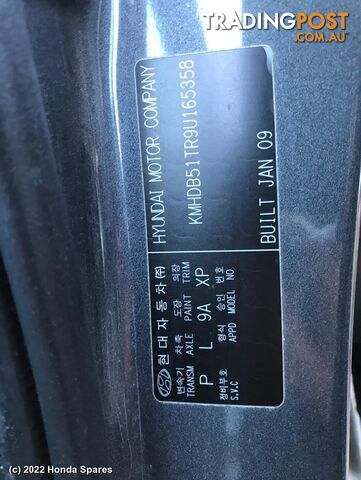 2009 HYUNDAI - I30 Right Rear Strut