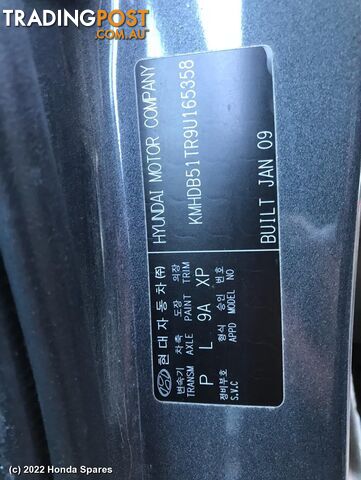 2009 HYUNDAI - I30 Rear Axle Beam (Fwd)