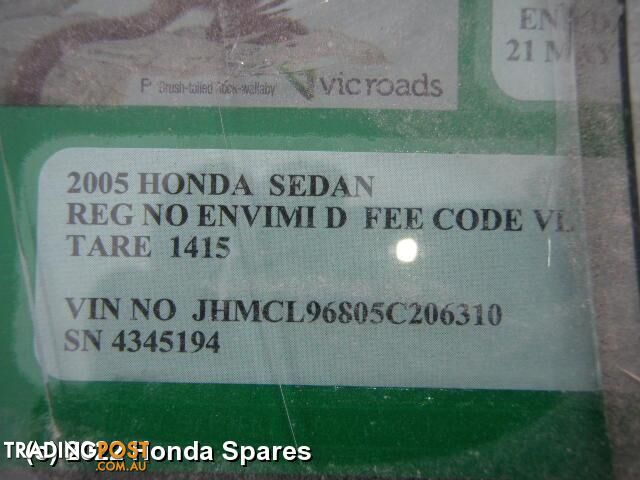 Abs Sensor 2005 HONDA ACCORD