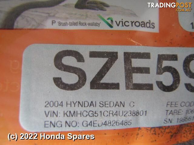 2004 HYUNDAI - ACCENT Starter