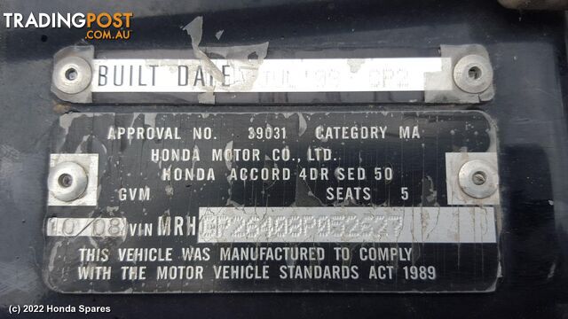 2008 HONDA - ACCORD Radio/Cd/Dvd/Sat/Tv