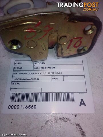 Door/Boot/Gate Lock 1998 HONDA ACCORD