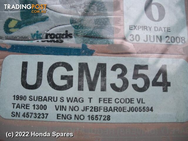 1990 SUBARU - LIBERTY Right Indicator/Fog/Side