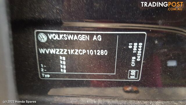 2012 VOLKSWAGEN - GOLF RIGHT_REAR_DOOR_SLIDING