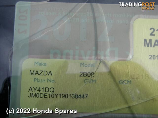 Door/Boot/Gate Lock 2009 MAZDA 2