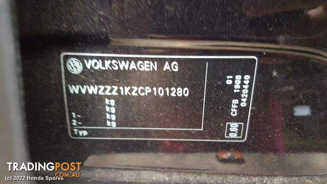 2012 VOLKSWAGEN - GOLF Right Rear Trailing Arm