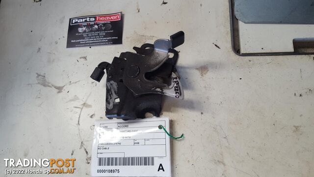 2009 HONDA - ACCORD Bonnet Release