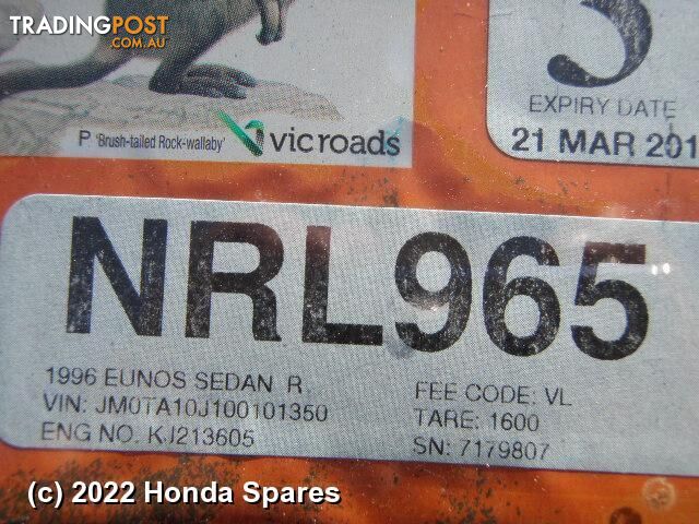 1996 MAZDA - EUNOS Right Indicator/Fog/Side