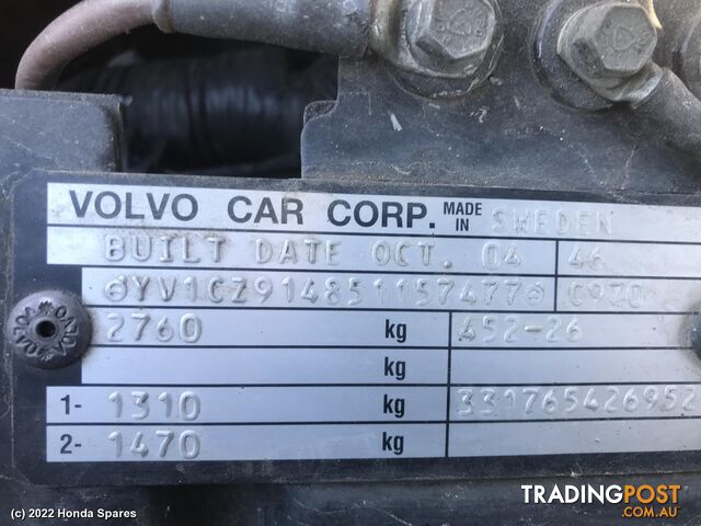 2004 VOLVO - XC90 Spare Wheel Winch
