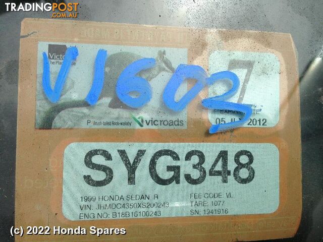 1999 HONDA - INTEGRA Right Rear Trailing Arm