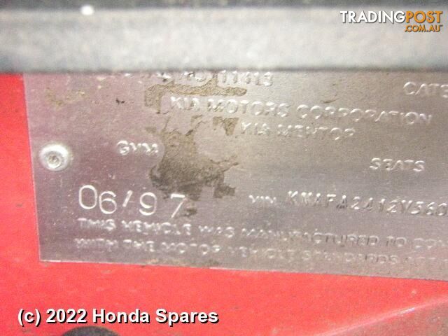 1997 KIA - MENTOR Right Front Window Reg/Motor