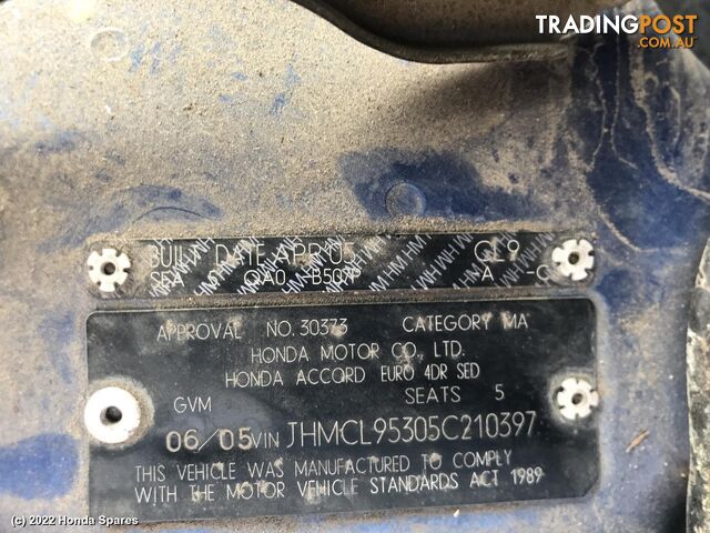 Door/Boot/Gate Lock 2004 HONDA ACCORD