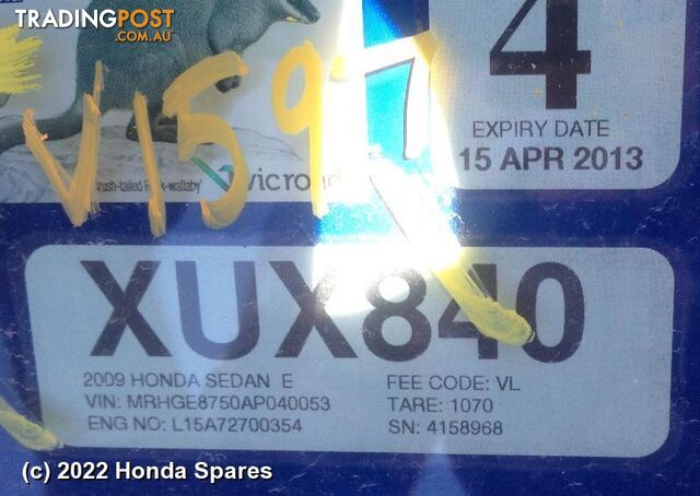2009 HONDA - JAZZ Right Front Strut