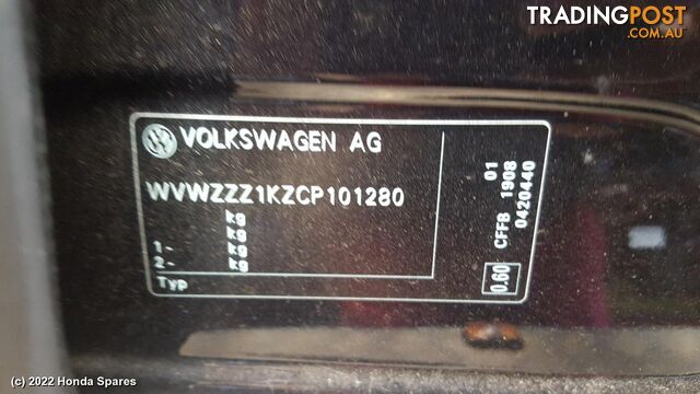 2012 VOLKSWAGEN - GOLF Rear Axle Beam (Fwd)