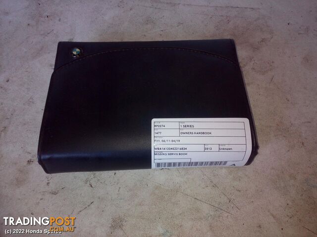 2013 BMW - 1 SERIES Owners Handbook